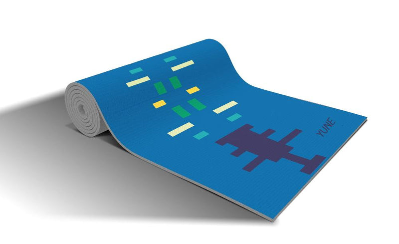 Load image into Gallery viewer, Yune Yoga - Yoga Mat | 6mm Thick | Blue | Non-Slip | Eco Friendly | Yune Yoga | MN25
