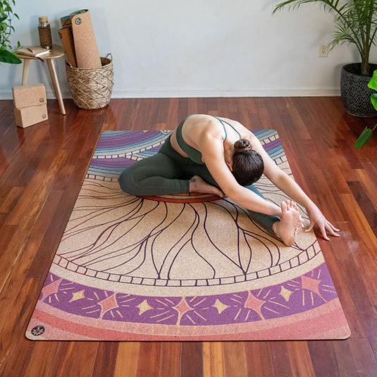 Yoloha Yoga - Mountain Magic Nomad XL Cork Yoga Mat