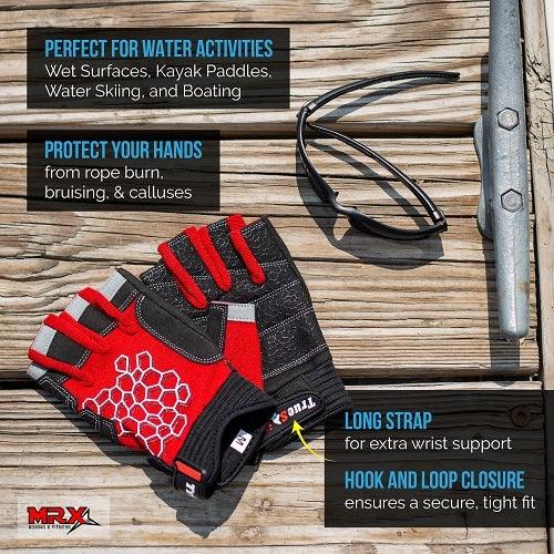 Load image into Gallery viewer, MRX - Sailing Gloves with Sticky Palm 3/4 Cut Fingers Kayaking &amp; More Unisex
