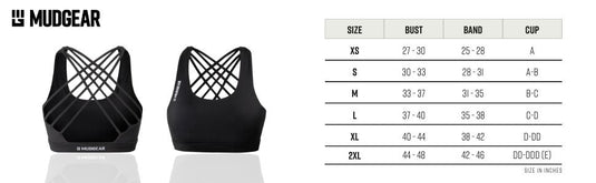 MudGear - Women's Performance Sports Bra with Pockets (Black)