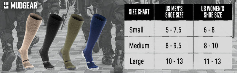Load image into Gallery viewer, Tall Compression Socks Tactical Line (All Black)
