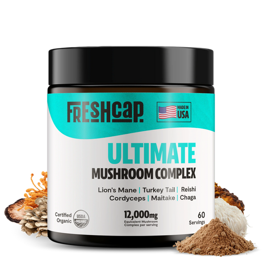 FreshCap Mushrooms - Organic Mushroom Extract Powder Blend