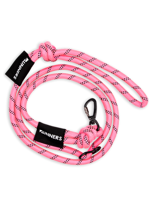 Runner's Athletics - Neon Pink Runners Hands Free Dog Leash