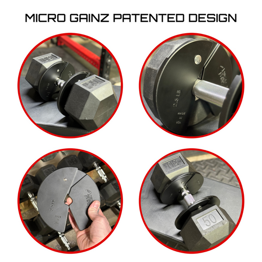 Micro Gainz Red 2.5LB Dumbbell Fractional Weight Plates