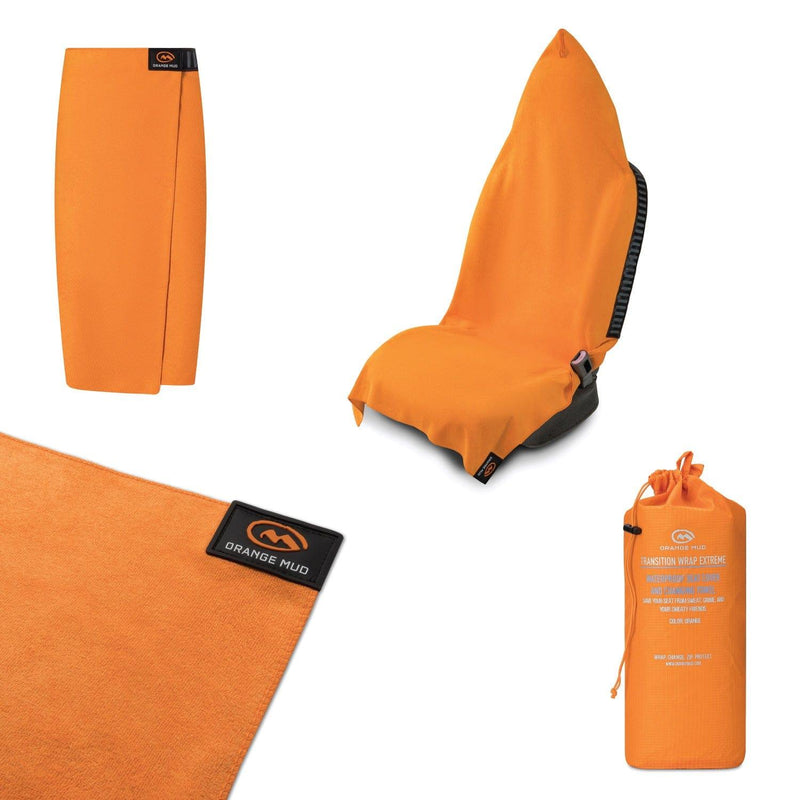 Load image into Gallery viewer, Orange Mud - Transition Wrap Extreme: Waterproof Seat Cover and Changing Towel
