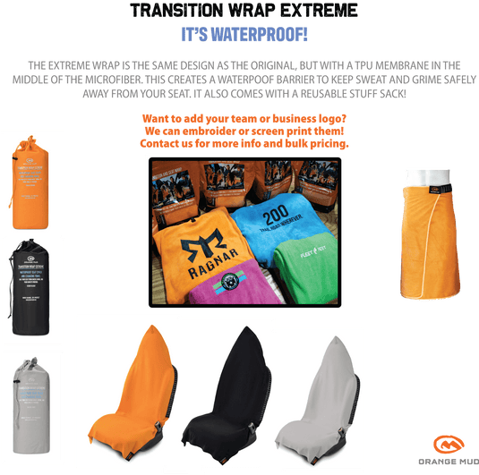 Orange Mud - Transition Wrap Extreme: Waterproof Seat Cover and Changing Towel