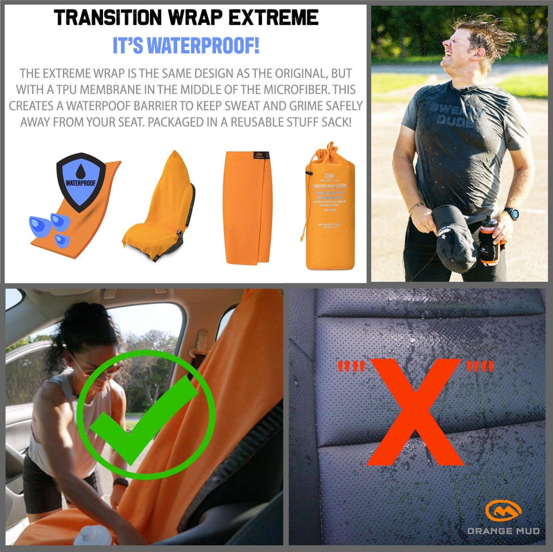 Load image into Gallery viewer, Orange Mud - Transition Wrap Extreme: Waterproof Seat Cover and Changing Towel
