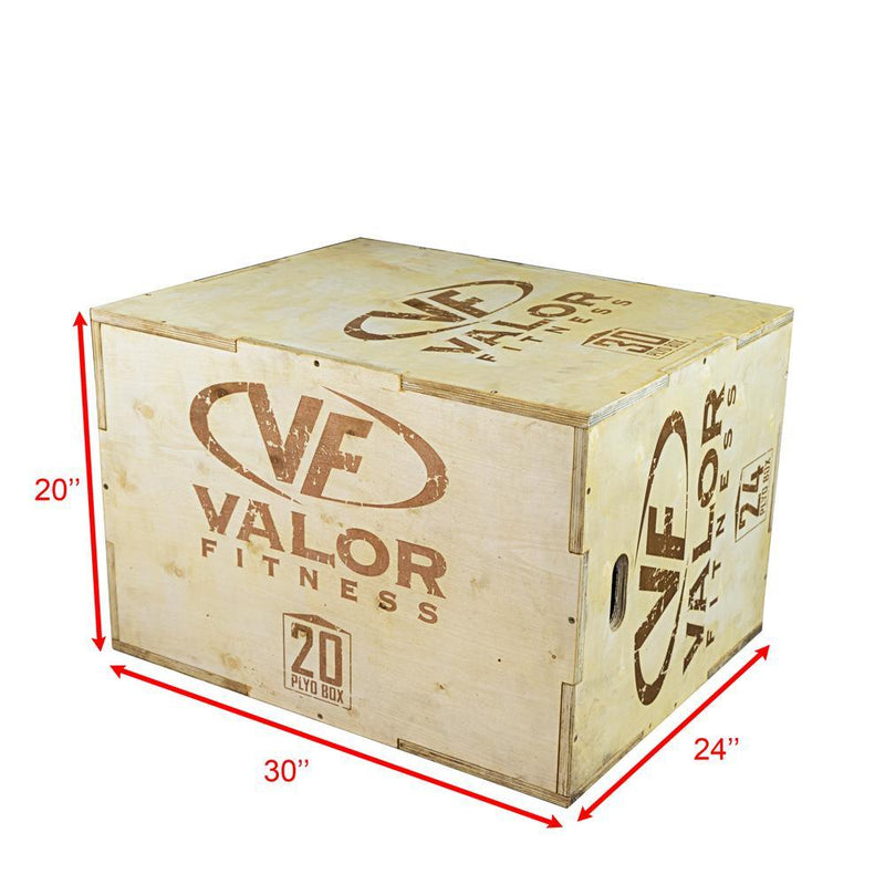 Load image into Gallery viewer, Valor Fitness - 3 in 1 Wood 20" x 24" x 30" Plyo Box
