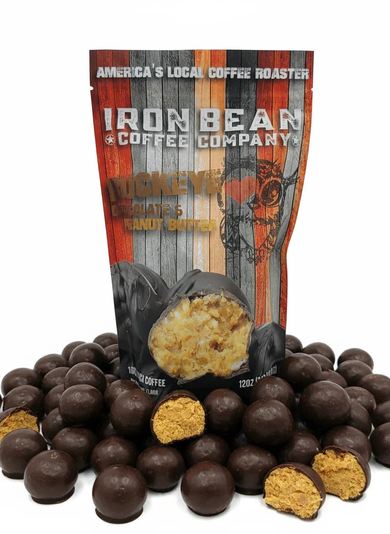 Load image into Gallery viewer, Iron Bean Coffee Company - Peanut Butter Chocolate Buckeye - 12oz
