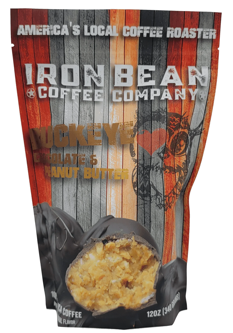 Load image into Gallery viewer, Iron Bean Coffee Company - Peanut Butter Chocolate Buckeye - 12oz
