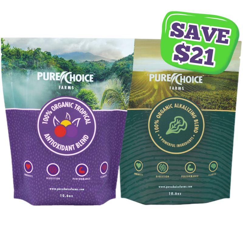 Load image into Gallery viewer, Pure Choice Farms - Organic Tropics &amp; Raw Greens Micronutrient Powders
