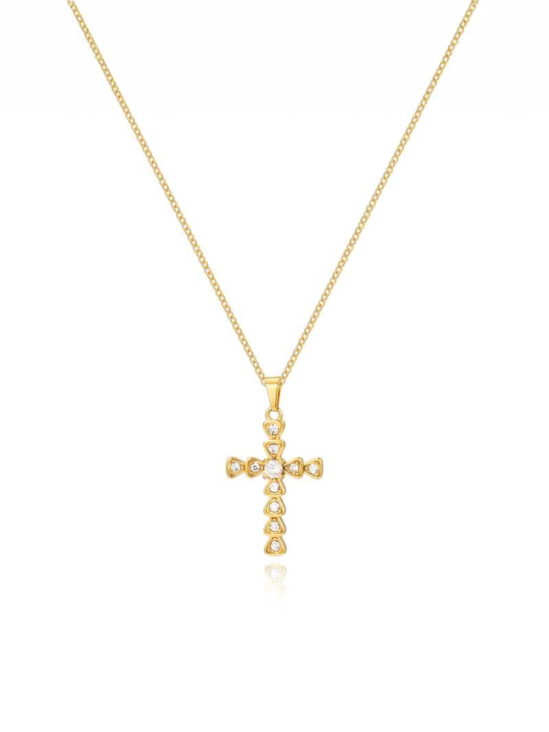 Load image into Gallery viewer, HolStrength - Studded Cross Pendant Necklace
