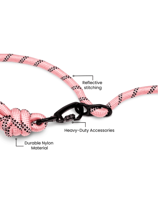 Runner's Athletics - Rove Hands-Free Running Dog Leash (Pastel Pink)