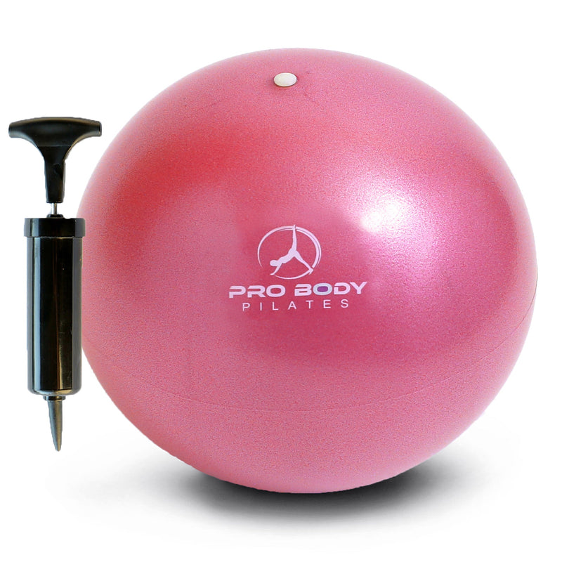 Load image into Gallery viewer, ProBody Pilates - 9 Inch Small Exercise Ball for Stability, Barre, Pilates, Yoga, and Balance (with Pump)
