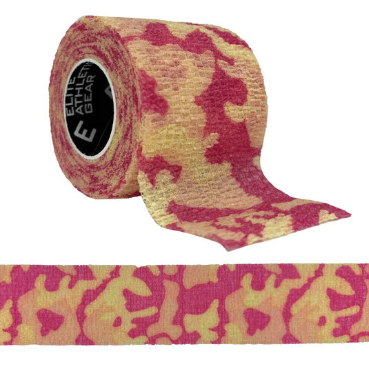 Elite Athletic Gear - Pink Camo Self Stick Athletic Tape