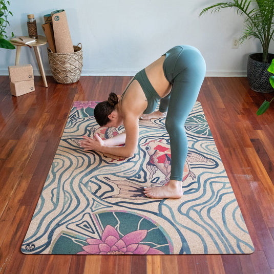 Yoloha Yoga - Pond of Harmony Nomad XL Cork Yoga Mat
