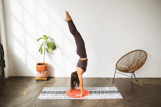 Yune Yoga - Yoga Mat | 6mm Lightweight | Black White Orange | Non-Slip | Eco Friendly | Yune Yoga | Bowie