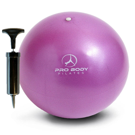 ProBody Pilates - 9 Inch Small Exercise Ball for Stability, Barre, Pilates, Yoga, and Balance (with Pump)