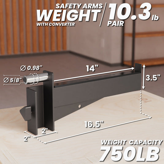 Synergee - Power Rack Safety Arms