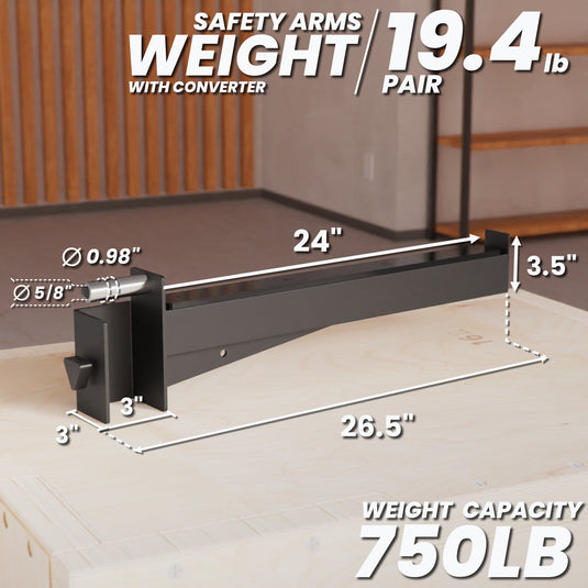 Synergee - Power Rack Safety Arms