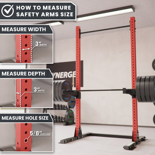 Synergee - Power Rack Safety Arms