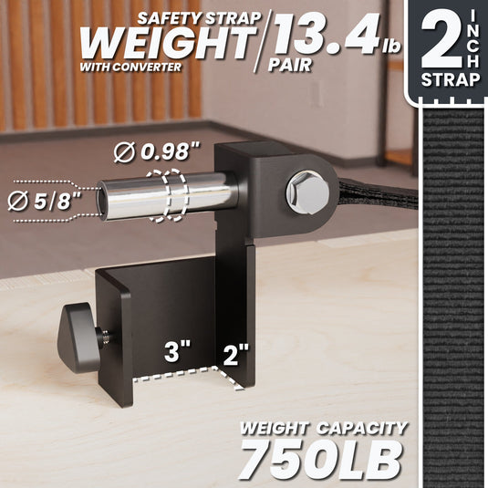Synergee - Power Rack Safety Straps (2x2 / 2x3 Sizes)