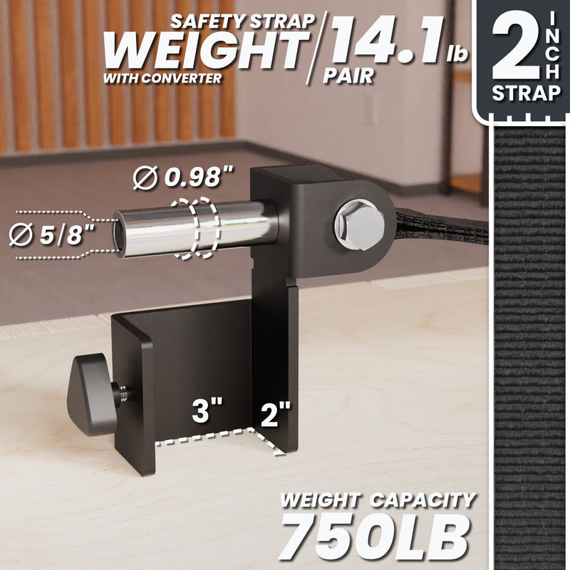 Load image into Gallery viewer, Synergee - Power Rack Safety Straps (2x2 / 2x3 Sizes)
