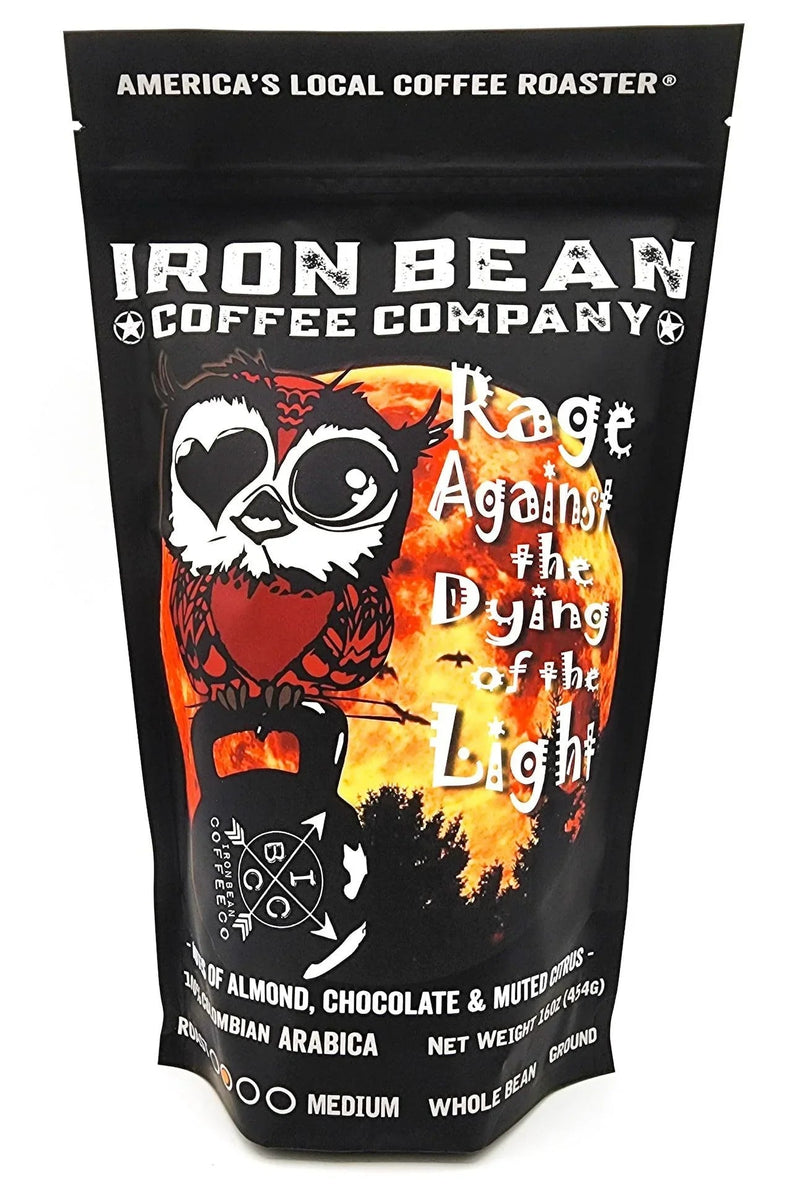 Load image into Gallery viewer, Iron Bean Coffee Company - Rage Against the Dying of the Light Medium Roast
