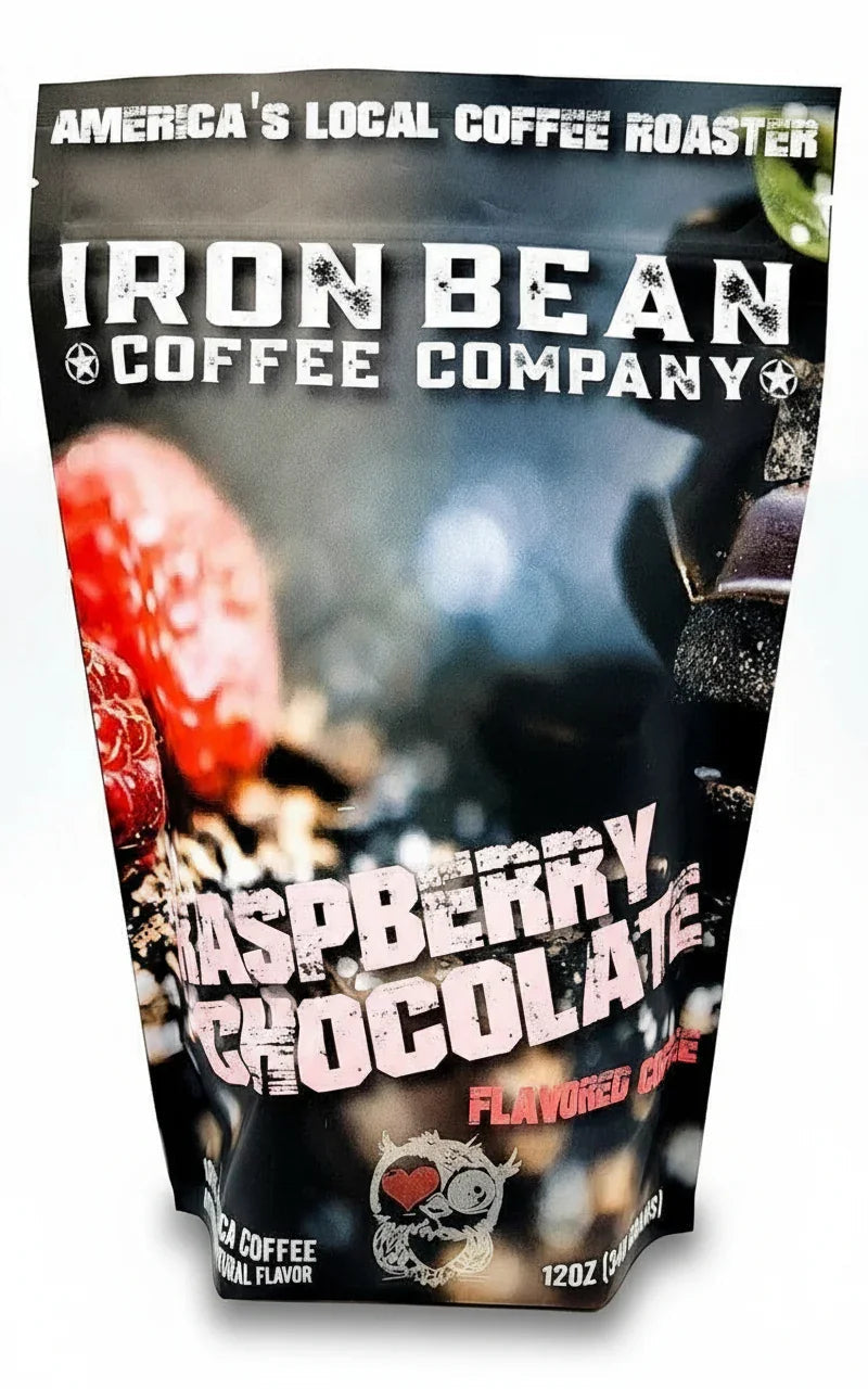 Load image into Gallery viewer, Iron Bean Coffee Company - Raspberry Chocolate Coffee
