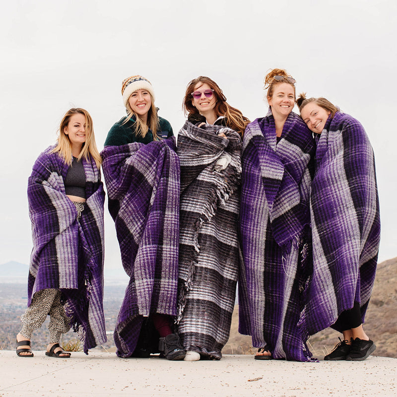 Load image into Gallery viewer, Yoga Design Lab - Recycled Plaid Yoga Blanket
