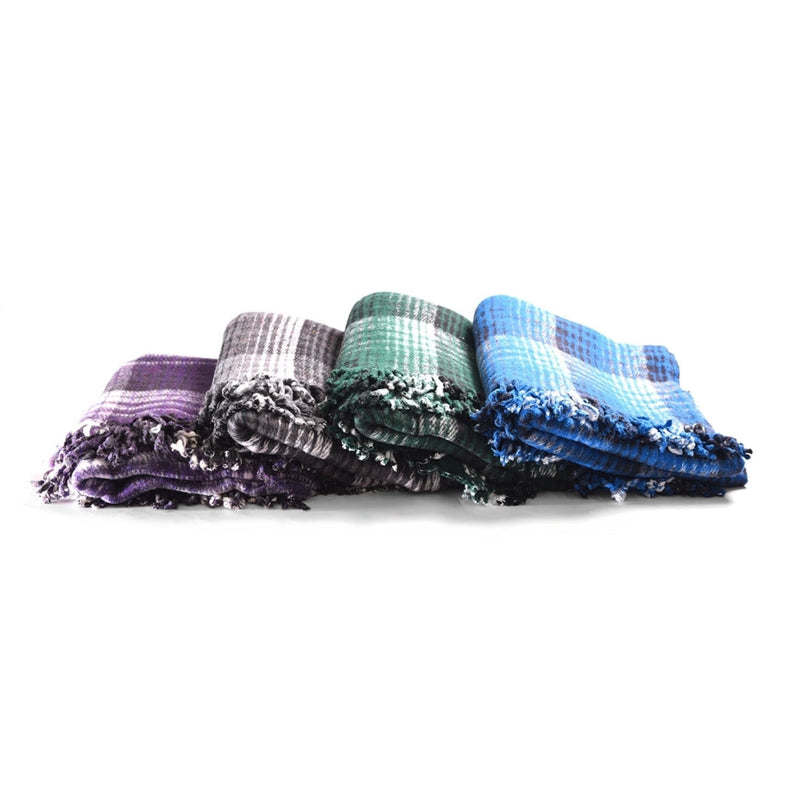 Load image into Gallery viewer, Yoga Design Lab - Recycled Plaid Yoga Blanket
