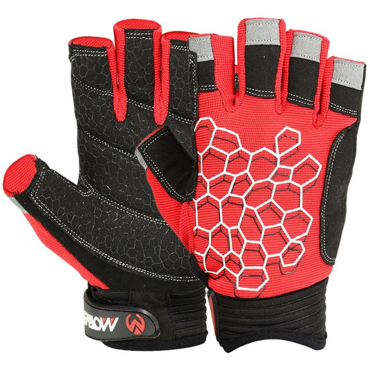 MRX - Sailing Gloves with Sticky Palm 3/4 Cut Fingers Kayaking & More Unisex