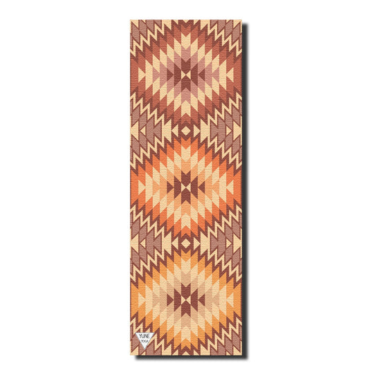 Yune Yoga - Yoga Mat | 6mm Thick | Tan | Non-Slip | Eco Friendly | Yune Yoga | Red Rocks Sunrise