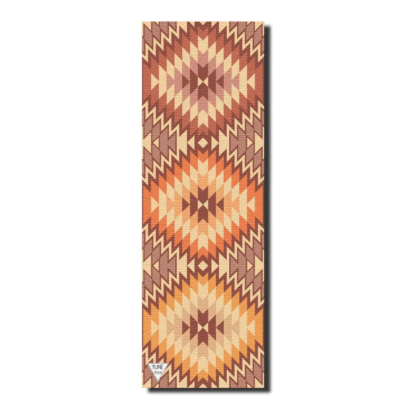 Load image into Gallery viewer, Yune Yoga - Yoga Mat | 6mm Thick | Tan | Non-Slip | Eco Friendly | Yune Yoga | Red Rocks Sunrise
