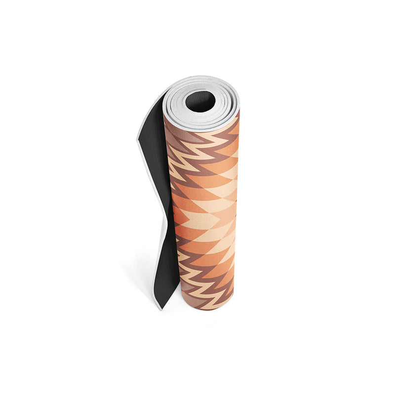 Load image into Gallery viewer, Yune Yoga - Yoga Mat | 6mm Thick | Tan | Non-Slip | Eco Friendly | Yune Yoga | Red Rocks Sunrise
