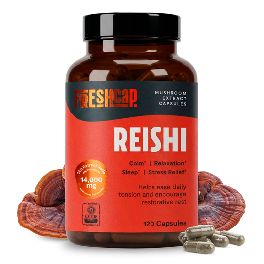 FreshCap Mushrooms - Organic Reishi Mushroom Capsules