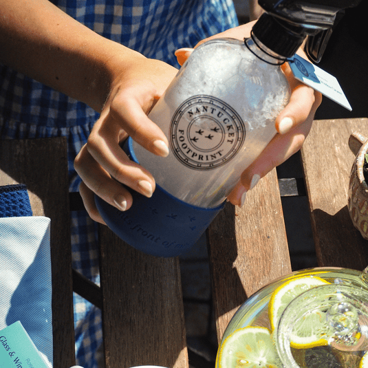 Nantucket Spider - Reusable 16 oz Glass Spray Bottle (Empty) with Silicone Cushion Base