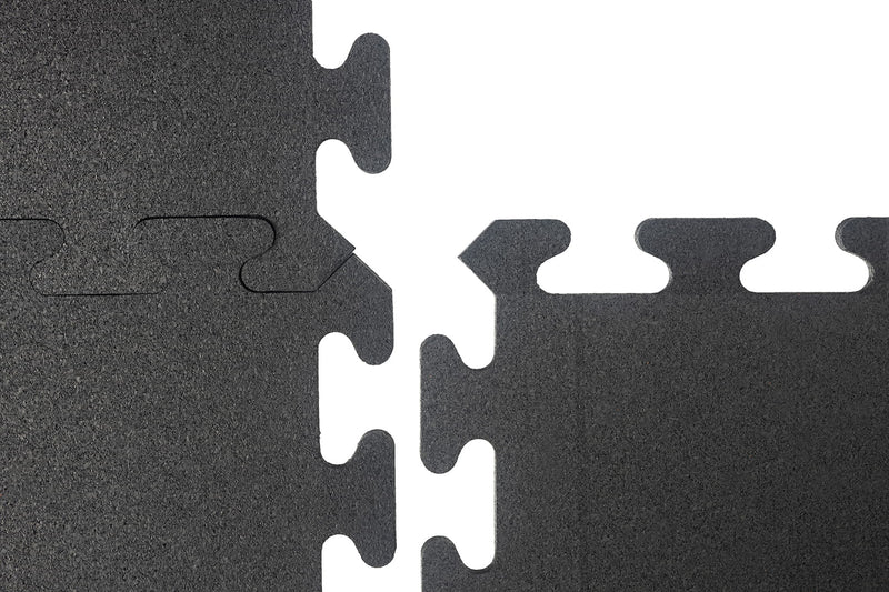 Load image into Gallery viewer, Interlocking Rubber Tiles with Straight Edges &amp; Corners – USA-Made
