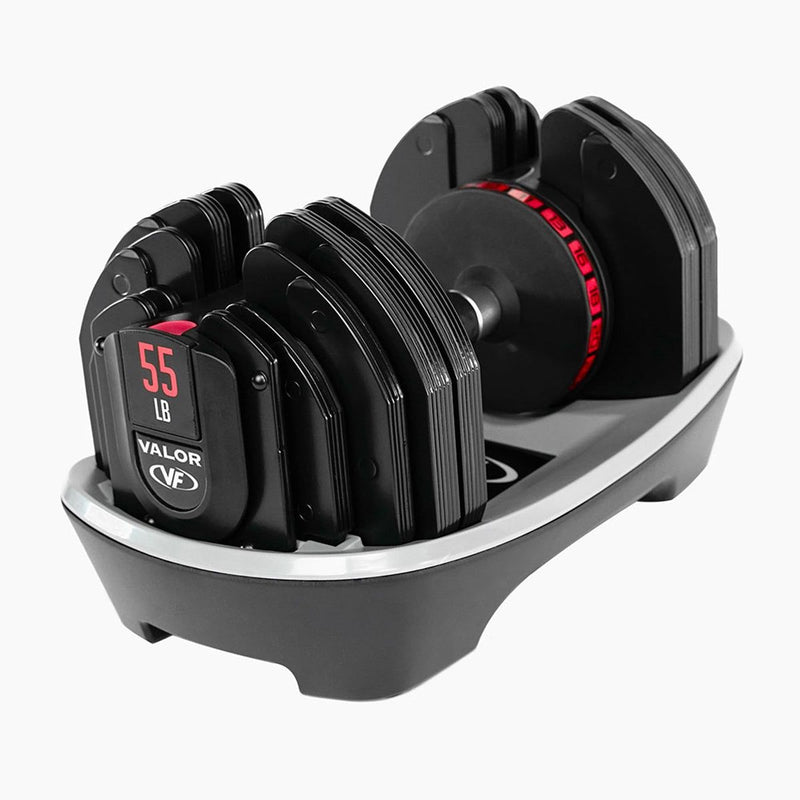Load image into Gallery viewer, Valor Fitness - Adjustable Dumbbell (55/78lbs)
