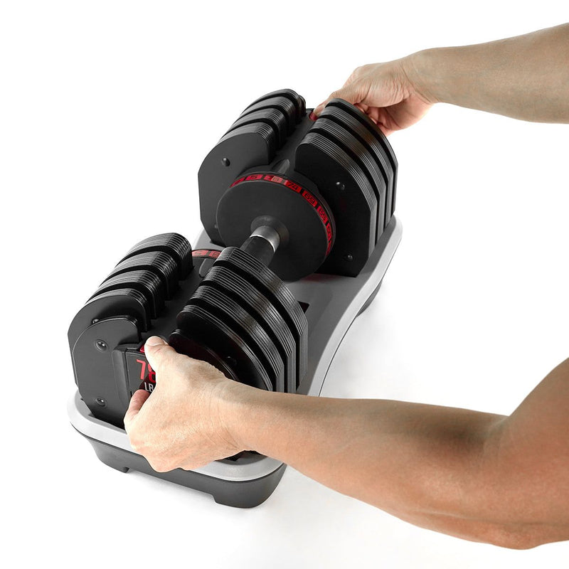 Load image into Gallery viewer, Valor Fitness - Adjustable Dumbbell (55/78lbs)
