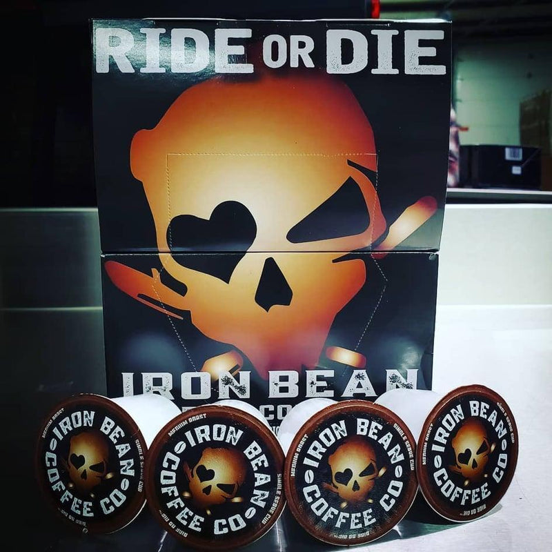 Load image into Gallery viewer, Iron Bean Coffee Company - RIDE OR DIE KUPS 12pk
