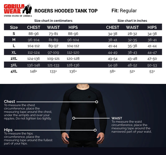 Gorilla Wear - Rogers Hooded Tank Top - Black