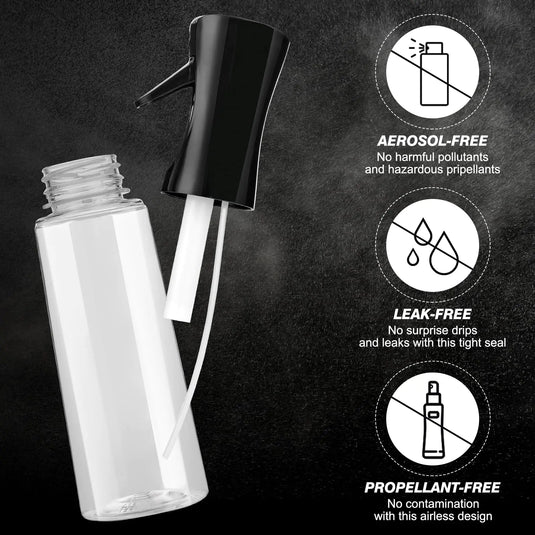 Anti Spier - Continuous Spray Bottle for Hair (10.1oz/300ml) 2 Pack Home Essentials Spray Bottles For Cleaning Empty Ultra Fine Water Mister Sprayer For Hairstyling Garden Plants Curly Hair Perfume Etc