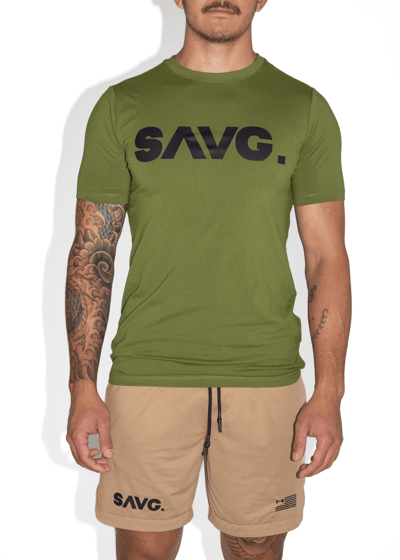 Load image into Gallery viewer, SAVG CLASSIC TEE. - ARMY GREEN
