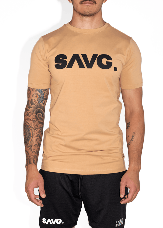 SAVG CLASSIC TEE. - SAND