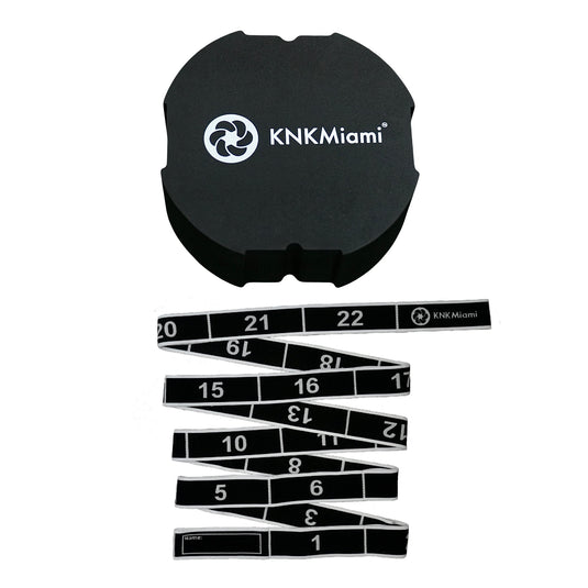 KNKMiami - Circular Yoga Block + Premium Bundle (24-Loop Light Band) - 12-Pack