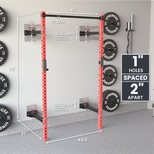 Synergee 2200 Series Folding Squat Rack