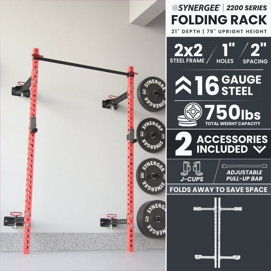 Synergee 2200 Series Folding Squat Rack