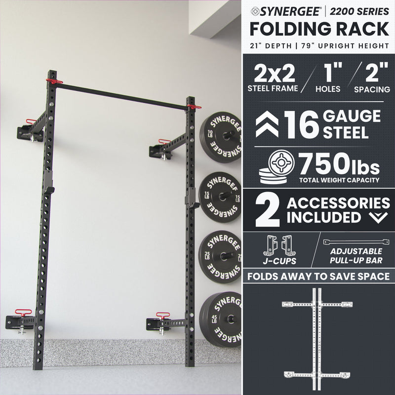 Load image into Gallery viewer, Synergee 2200 Series Folding Squat Rack
