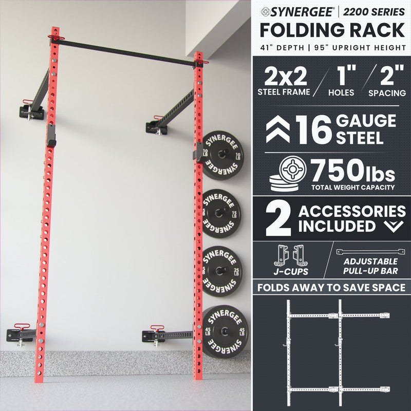 Load image into Gallery viewer, Synergee 2200 Series Folding Squat Rack
